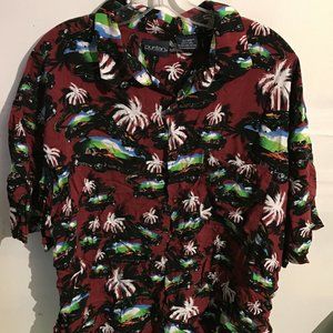 1960s Classic Chevy Corvette Camp Hawaiian Shirt